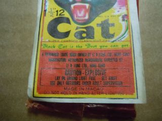 5 - 1974 or Earlier Black Cat Firecracker Label LI & FUNG LTD. ,  HONG KONG 3