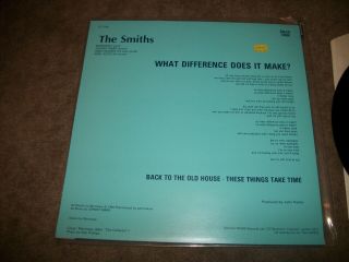 The Smiths VERY RARE COVER 12” What Difference Does it Make UK 1984 RTT 146 - NM 2