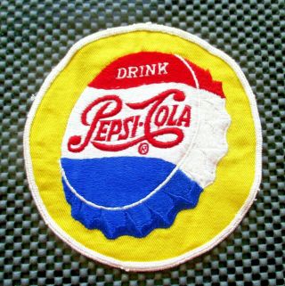 Pepsi Cola Bottle Cap Embroidered Sew On Only Patch Soda Beverage 5 1/2 "