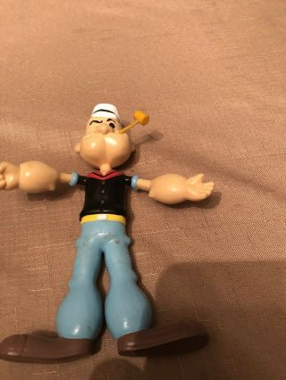 1993 Popeye The Sailor Man With Cigar Bendable Figure,  Rubber Toy,  Collectible