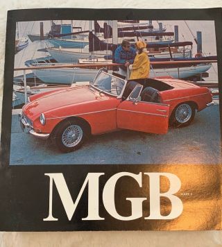 1979 Mg " Mgb Mark Ii " Car Dealer Sales Brochure