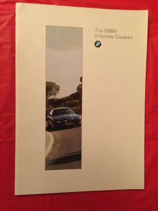 1995 Bmw " 8 - Series Coupes " Car Dealer Sales Brochure