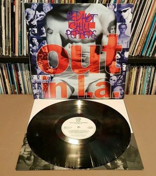 Red Hot Chili Peppers Out In L.  A Vinyl L.  P 1994 Uk A1/b1 W/insert Mtl 1082