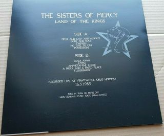 THE SISTERS OF MERCY - land of the kings - LP - blue 2