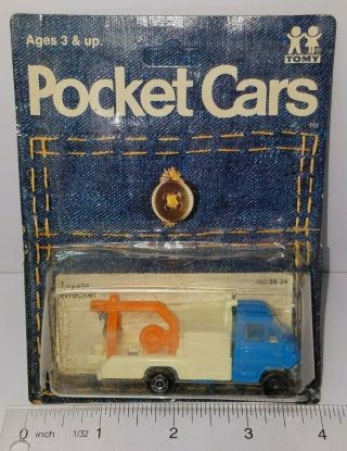 Vintage 1/68 Tomy Pocket Cars Toyota Wrecker Tow Truck No.  26 - 24