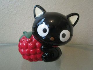 Hello Kitty Sanrio 2002 Chococat Ceramic Strawberry Bank Rare