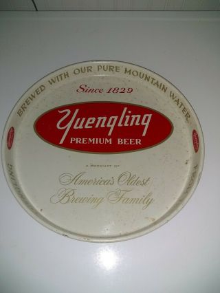 Vintage Yuengling Beer Tray.  Metal 12 Inch