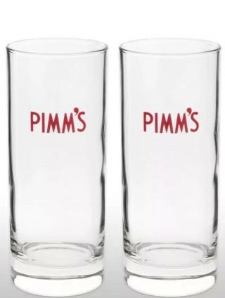 Pimm’s Tall Glasses With Stirrers