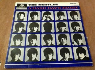 The Beatles,  A Hard Days Night,  Vinyl Lp,  Uk 1964 Mono Pmc 1230 3n/3n Ex/ex,