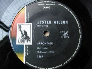 LESTER WILSON Light My Fire SOULISH Version RARE SOUTHAMERICA 7 