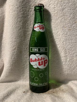 Full 10oz Bubble Up Acl Soda Bottle Coca - Cola Bottling Wilmington,  Delaware.