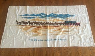 Bright Vintage 20 Mule Team Borax Advertising Beach Towel