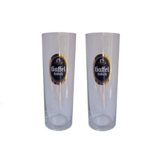 Gaffel Kolsch - Set Of 2 - German Beer Glasses 0.  2 Liter - Stange -