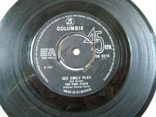 THE PINK FLOYD - SEE EMILY PLAY / SCARECROW UK 1967 COLUMBIA DB 8214 3