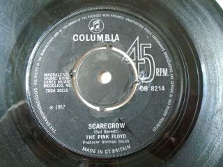 THE PINK FLOYD - SEE EMILY PLAY / SCARECROW UK 1967 COLUMBIA DB 8214 5