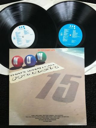 Now That’s What I Call Music 15 (queen,  Inxs Etc) 2 X Vinyl Lp Now 15 (1989) Ex