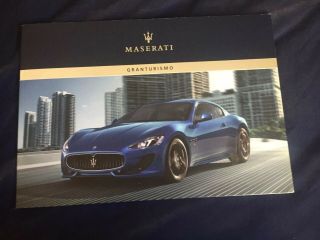 2014 Maserati Granturismo 40 Page Color Brochure Prospekt