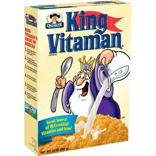 King Vitaman 10 Oz Cereal By Quaker - Expiration Date Sept 14 2019