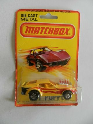 Vintage 1980 Lesney Matchbox Ford Mustang Hot Popper In Package