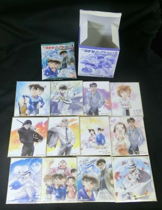 Detective Conan Shikishi Art Part 2 Full Complete Set (12) Bandai 135mm x 120mm 2