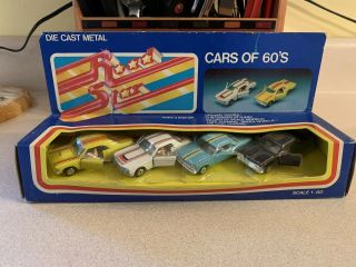 Yatming Cars Of The 60s Moc 4 Pack