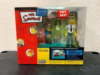 Playmates Toys The Simpsons Frank Grimes Nuclear Power Plant Lunch Room Diorama