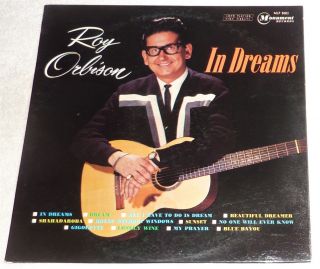 Vinyl Lp By Roy Orbison " In Dreams " / Mlp 8003 Monument Records