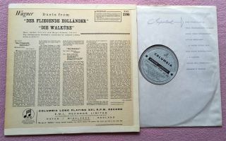 BIRGIT NILSSON & HOTTER Wagner Duets ORIG Columbia B/S SAX 2296 UK - 1958 LP EX 2