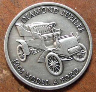 Nos Model A Ford Diamond Jubilee Token Or Medal Ford Model A E661
