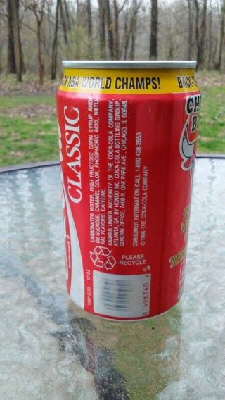 Chicago Bulls Coca Cola NBA World Champs Coke Can Back To Back Vintage 1991 1992 5