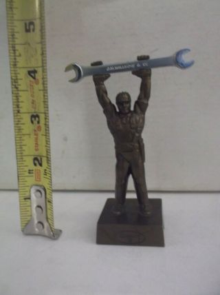 rare J.  H.  Williams Tools Vintage Advertising Paperweight wrench mill garage desk 2