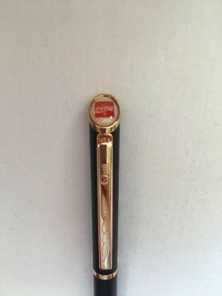 Quill Coke Cola Black And Gold Pen Needs Ink Refill