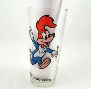 Vintage Pepsi Collector Series Glass Woody Woodpecker 1970 