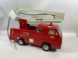 Vintage Tonka Toys Pressed Steel 13200 Snorkel Fire Truck,  17 Inches