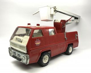 Vintage Tonka Fire Truck (xr - 101) Red Metal Pressed Steel.