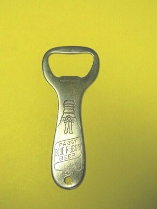 Vintage 1930s Pabst Beer Engraved Bottle Cap Opener Keychain Milwaukee Wisconsin