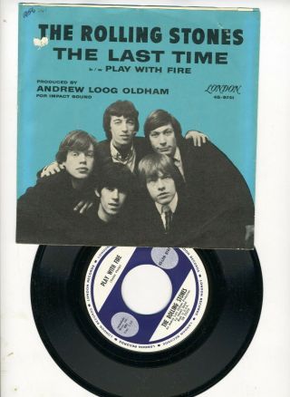 The Rolling Stones " The Last Time " 45 Play With Fire