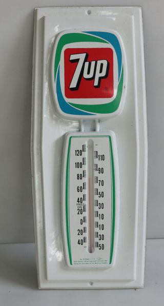 Vintage 7 Up Soda Pop Thermometer Nos Vacu - Form Sign