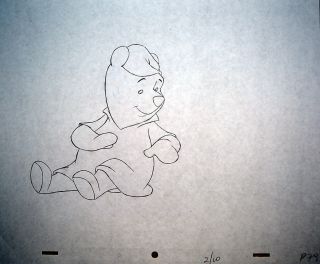 Disney Animation Art Production Drawing Winnie The Pooh Bear 42