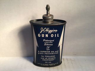 Vintage J C Higgins Oil Can Lead Handy Oiler Full Sears Rare Gun Browning Steyer