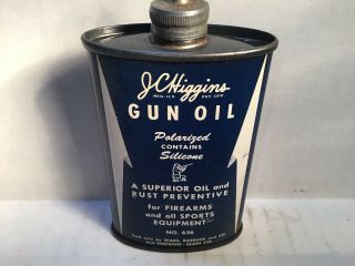 Vintage J C Higgins Oil Can Lead Handy Oiler Full Sears Rare Gun Browning Steyer 2