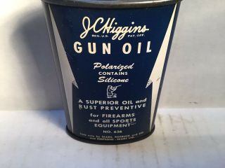 Vintage J C Higgins Oil Can Lead Handy Oiler Full Sears Rare Gun Browning Steyer 3