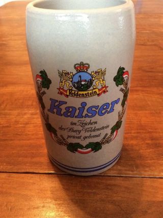 3 Assorted 1/2 Liter German Beer Steins,  Unusual Tall Type 3