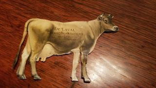 Vintage Delaval Cream Separators Tin Advertising Cow Sign