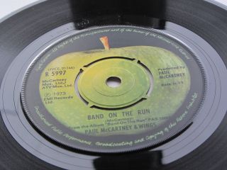 Paul Mccartney Wings U.  K.  45 Band On The Run Rare Apple Pressing
