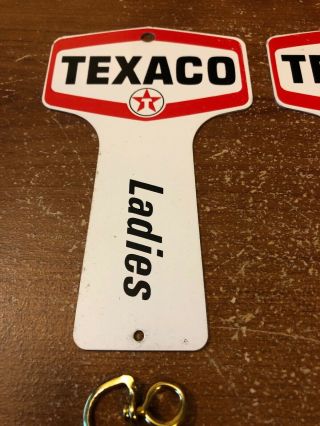 Vintage Texaco Restroom Key Holders 2