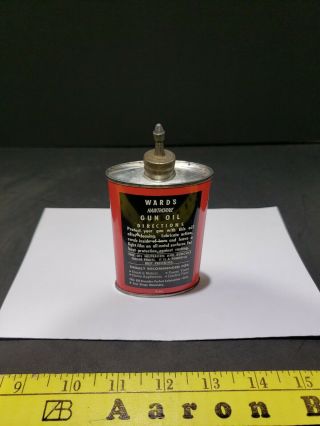 Vintage Wards HAWTHORNE Lead Top Handy Gun Reel Oiler Oil Tin Can 4