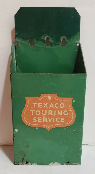 Vintage Texaco Touring Service Metal Gas Station Map Holder