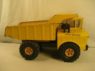 Vintage Mighty Tonka Dump Truck Older Steel Bumper Model 18 1/2 "