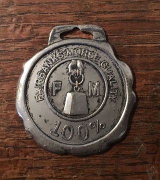 Fairbanks Morse Advertising Watch Fob Hit Miss Engine Tractor